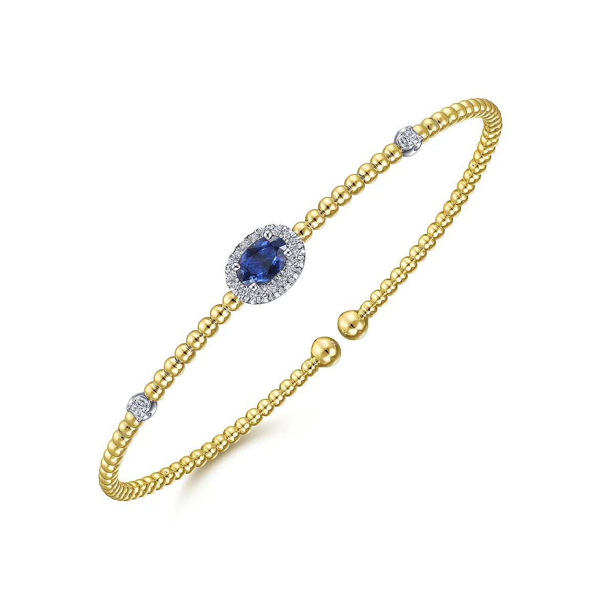 Not Your Average Sapphire Bangle - ARTSY SILVER