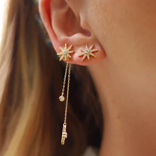 Palazzo Gold Plated Earrings - ARTSY SILVER