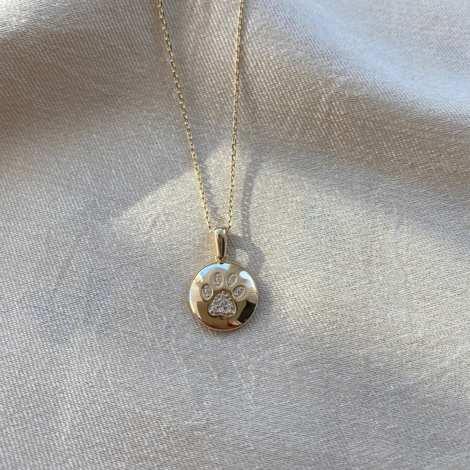Paw Gold Plating Necklace - ARTSY SILVER