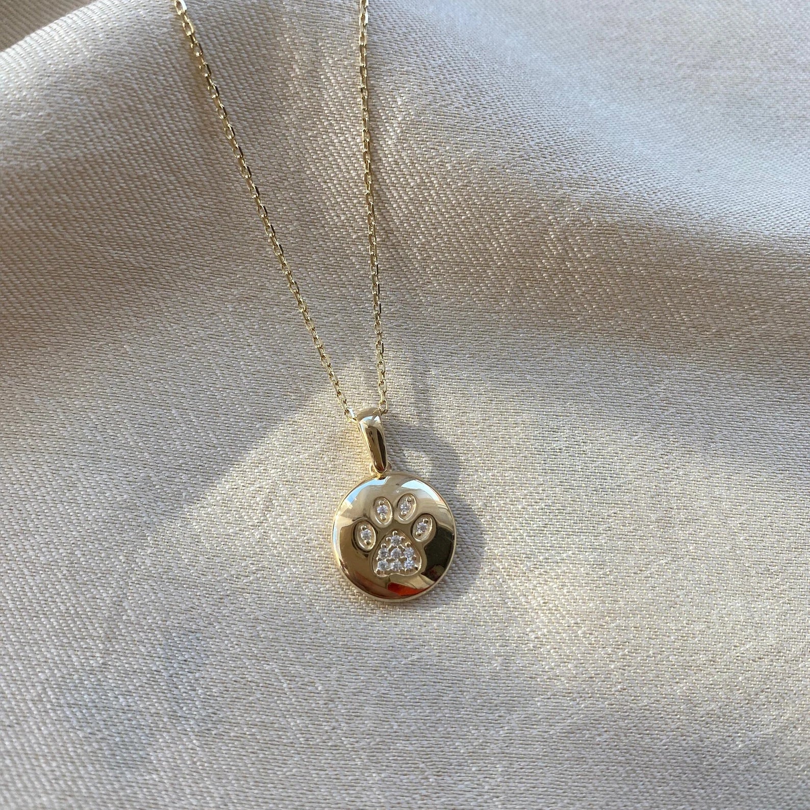 Paw Gold Plating Necklace - ARTSY SILVER