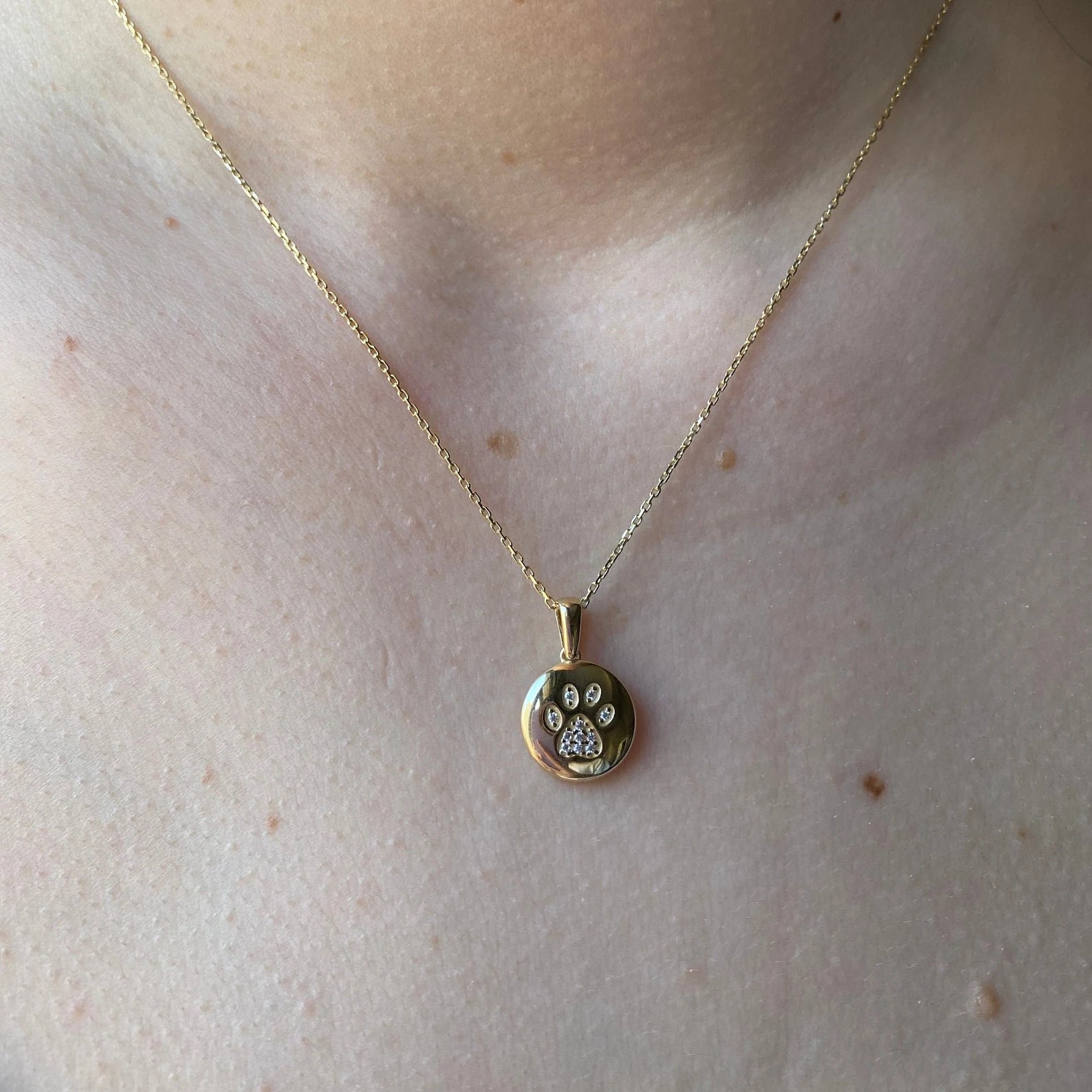 Paw Gold Plating Necklace - ARTSY SILVER