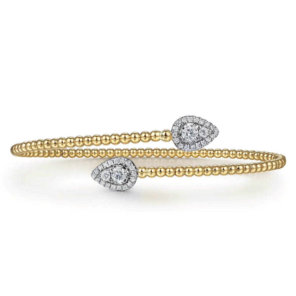 925 Sterling Silver with 18K Gold Plating Bangle - Woman's I ARTSY SILVER