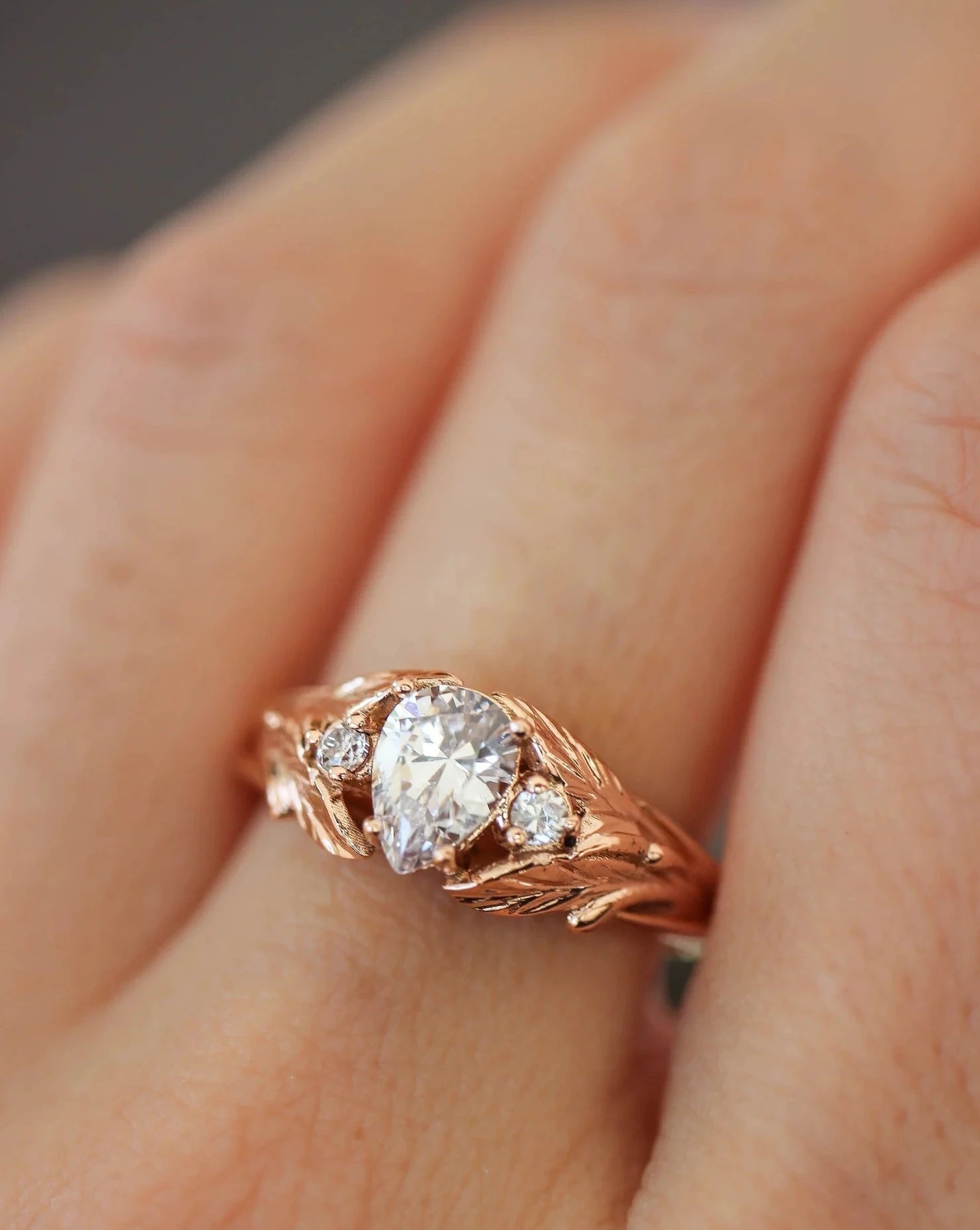 Luna Zircon Stone Ring - ARTSY SILVER