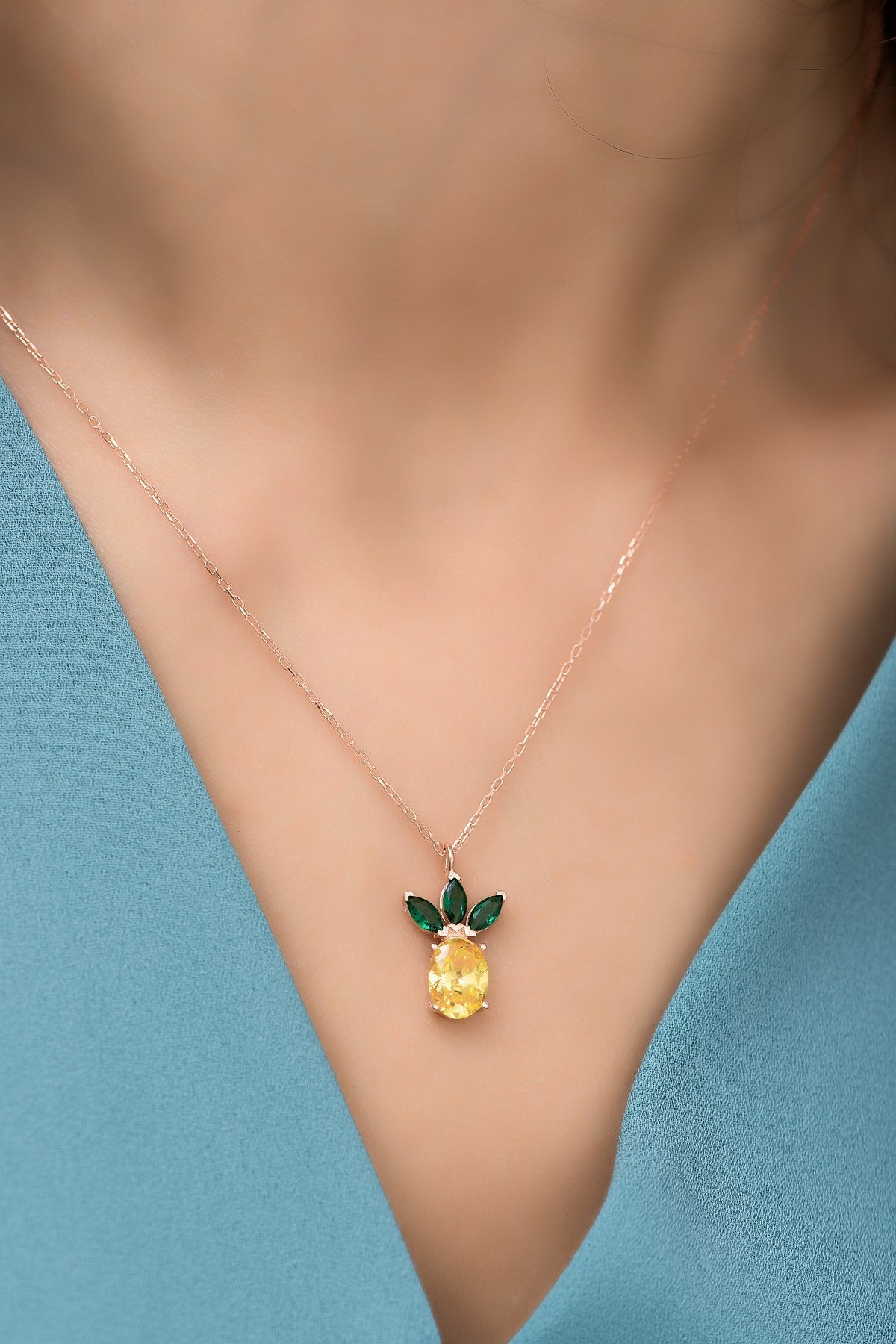 Pineapple Necklace - ARTSY SILVER