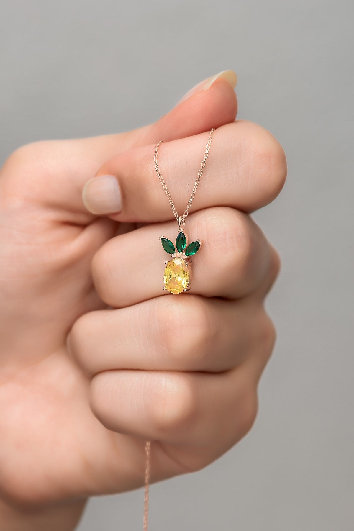 Pineapple Necklace - ARTSY SILVER