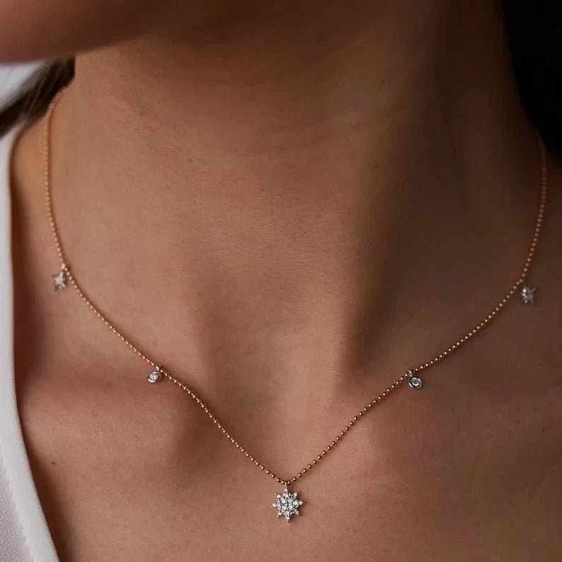Pole Luck Star Necklace - ARTSY SILVER