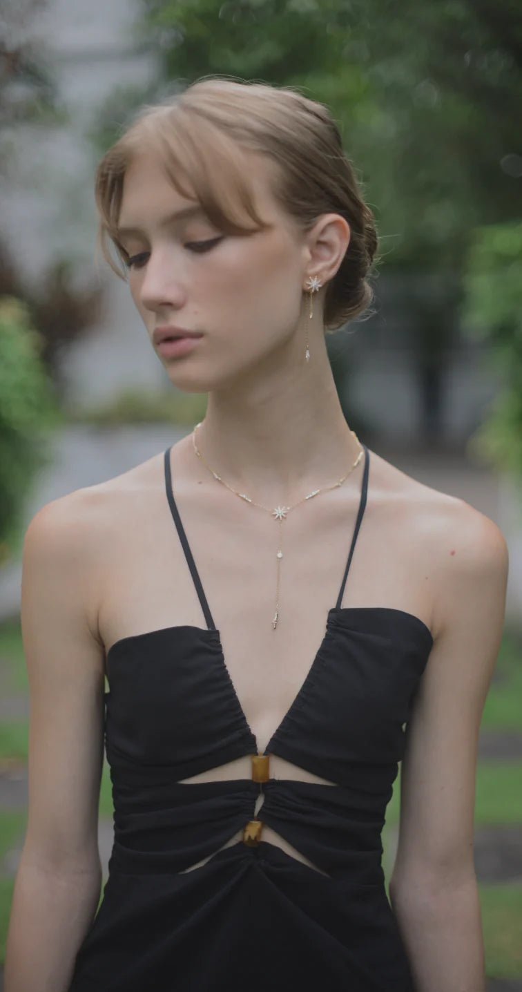 Under Moonlight Lariat Necklace - ARTSY SILVER