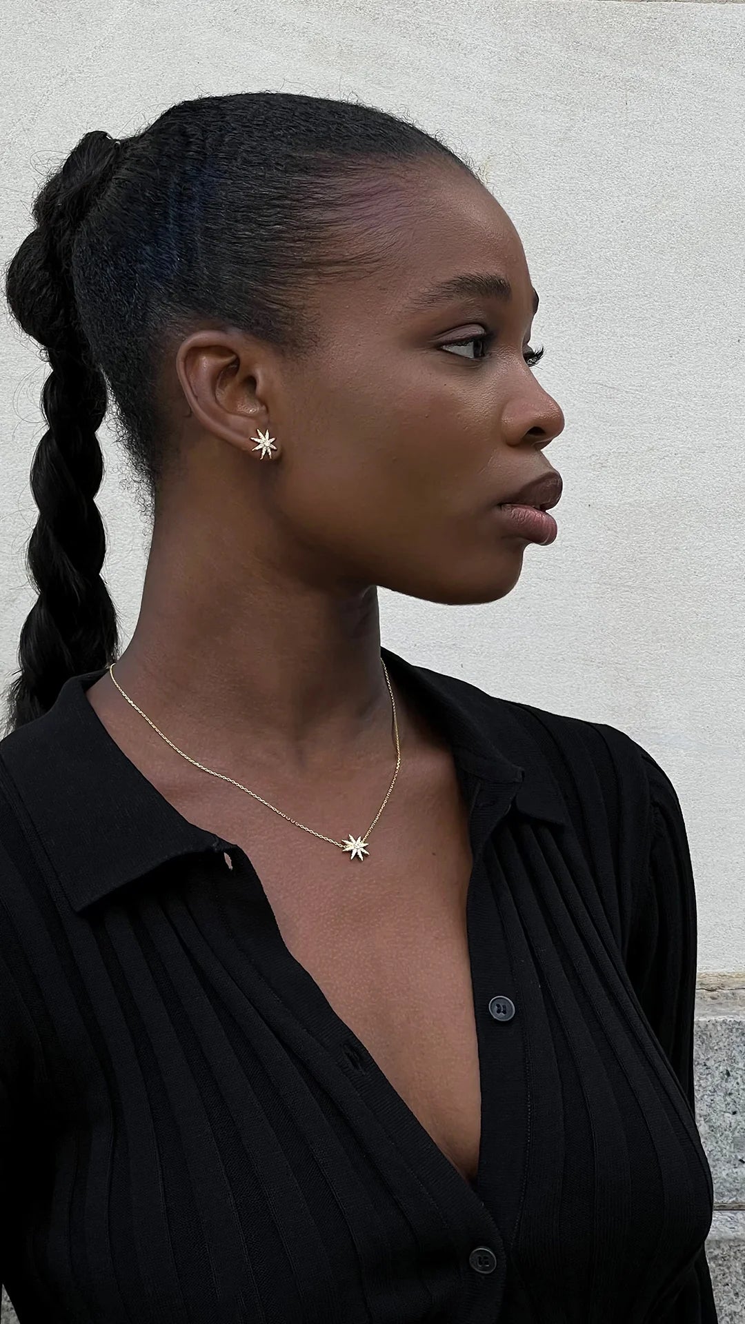 Pole Star Fancy Necklace Gold Plating