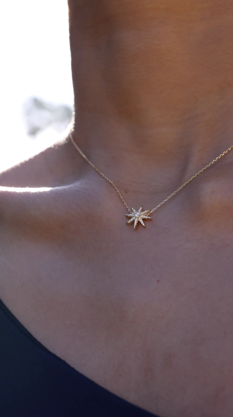 Pole Star Fancy Necklace Gold Plating