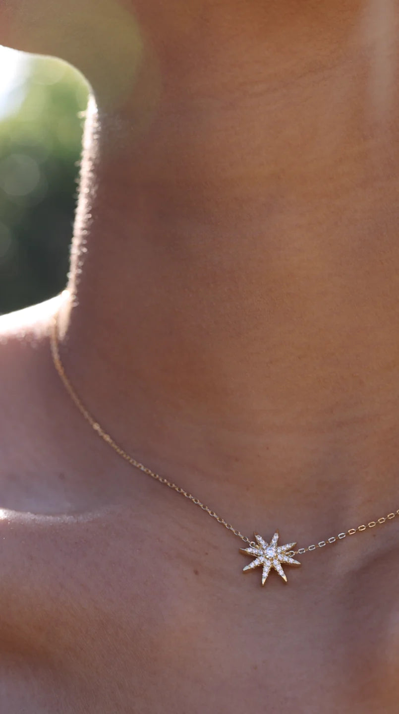 Pole Star Fancy Necklace Gold Plating