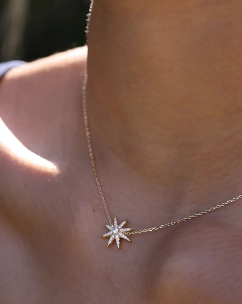 Pole Star Fancy Necklace Gold Plating