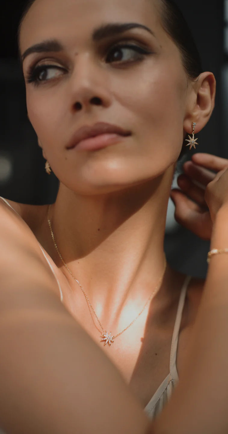Pole Star Fancy Necklace Gold Plating