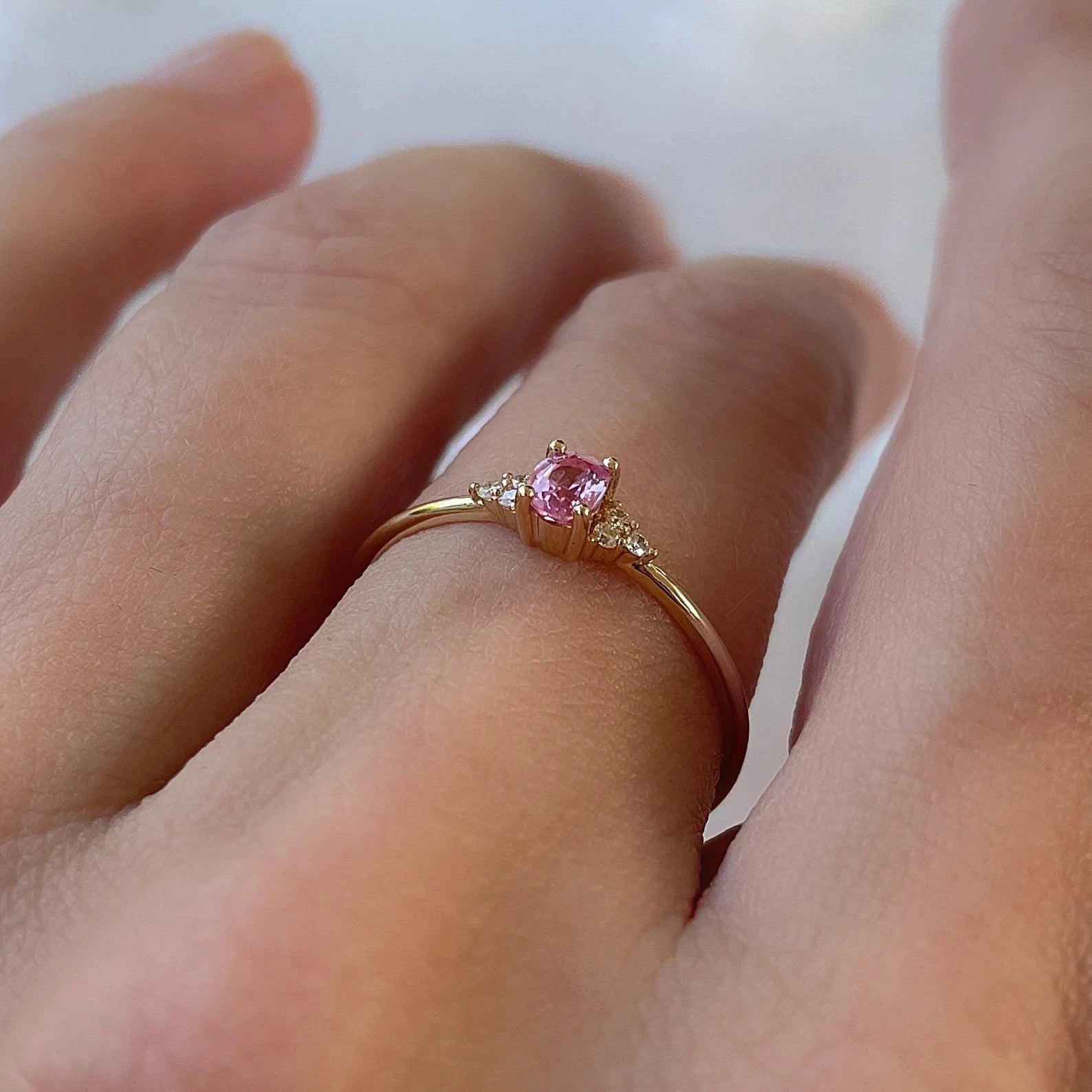 Rosé Promise Ring - ARTSY SILVER