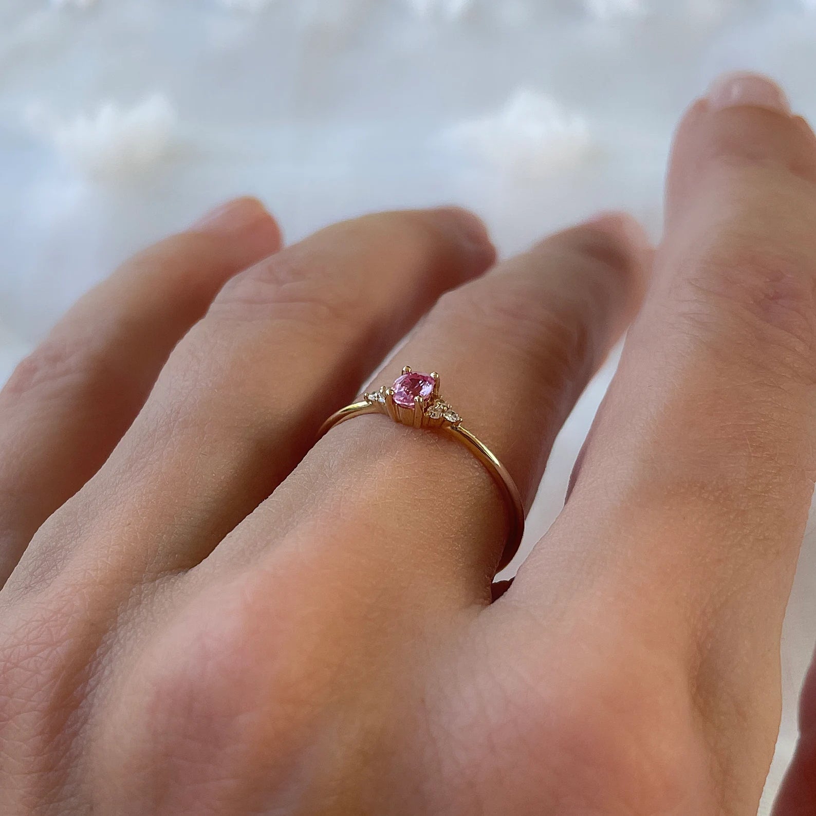 Rosé Promise Ring - ARTSY SILVER