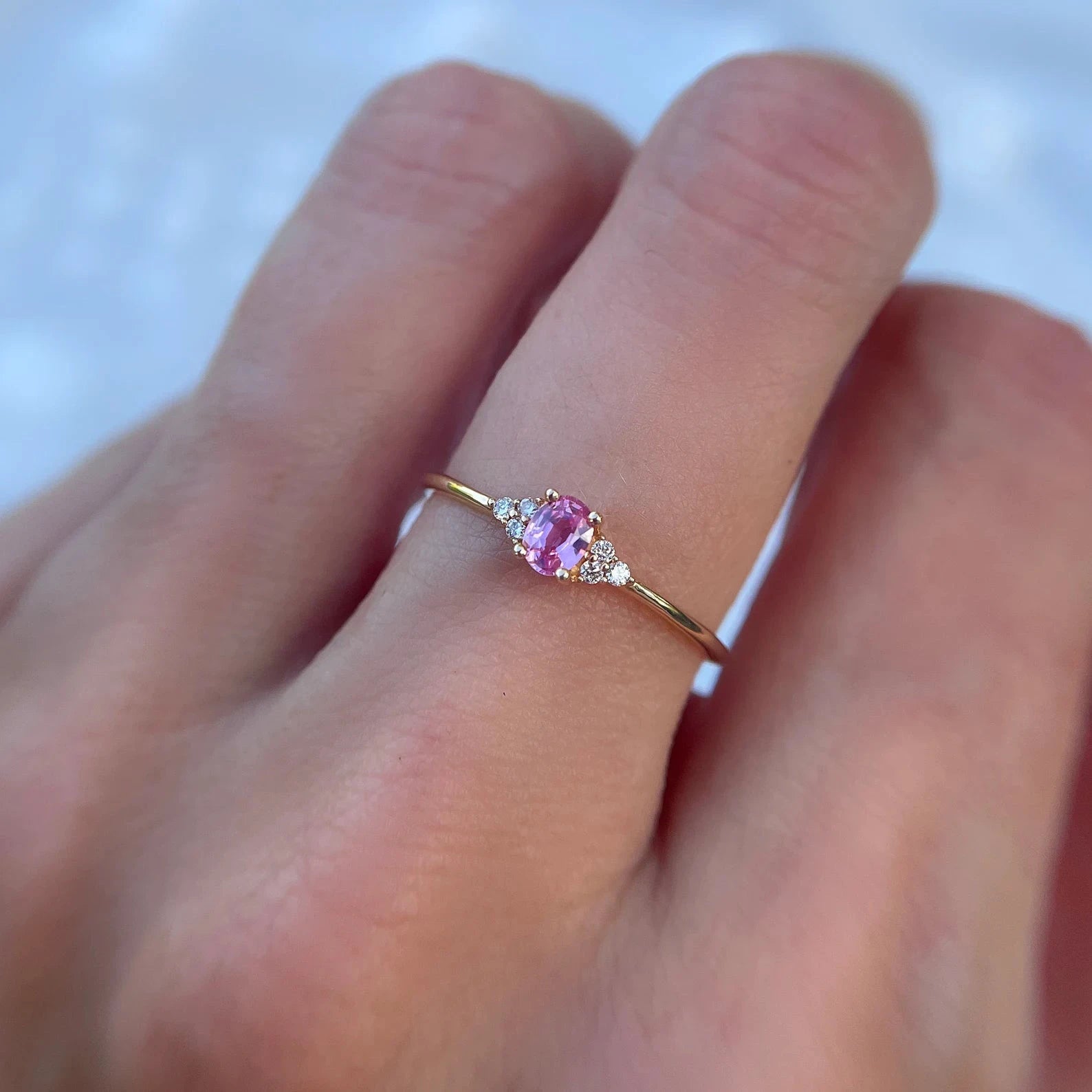 Rosé Promise Ring - ARTSY SILVER