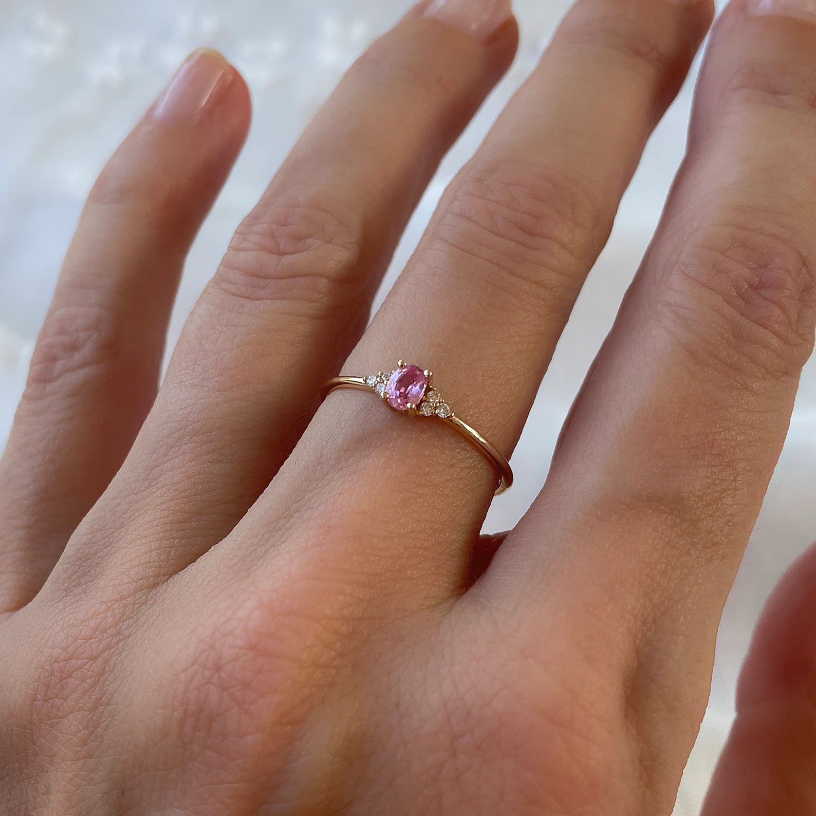 Rosé Promise Ring - ARTSY SILVER