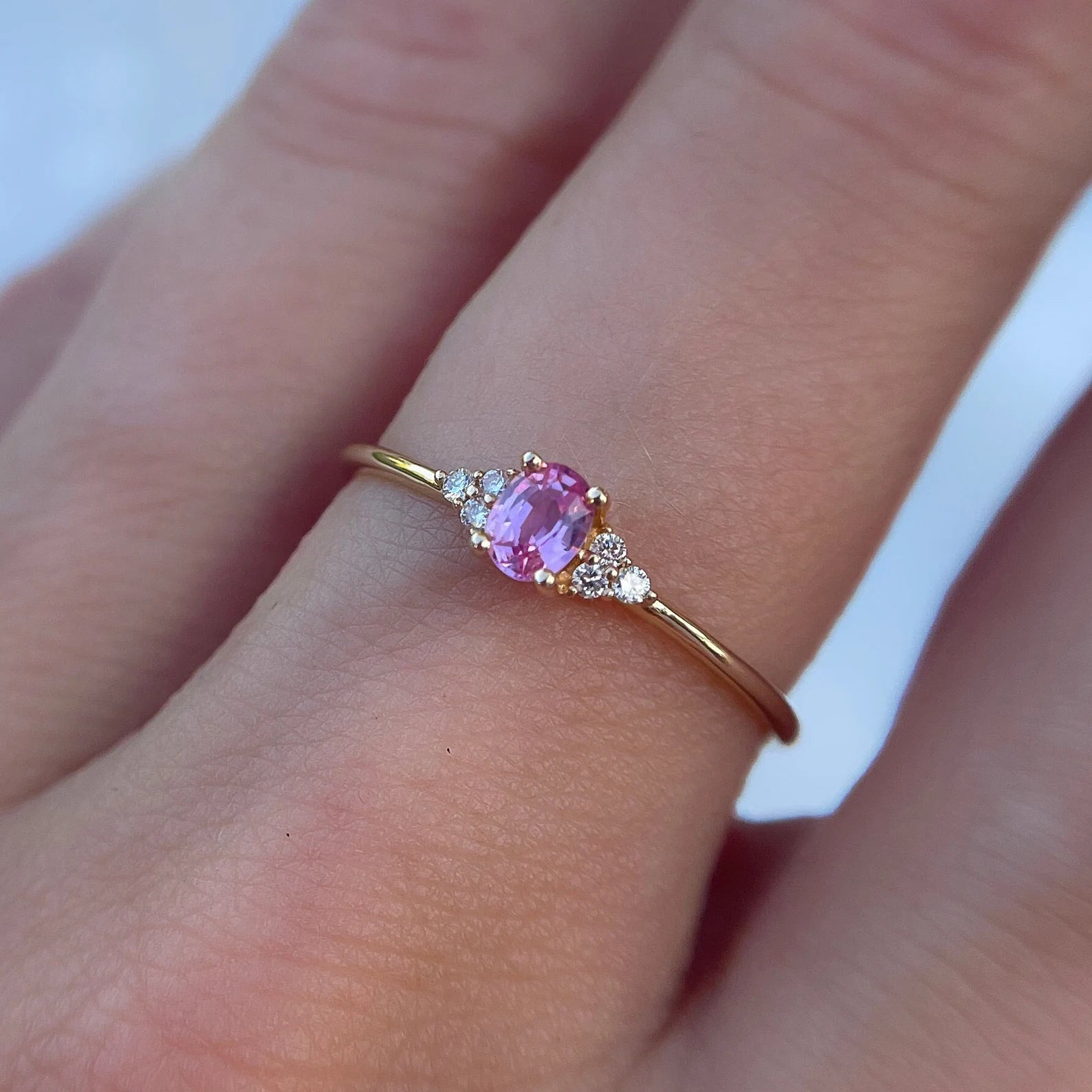 Rosé Promise Ring - ARTSY SILVER