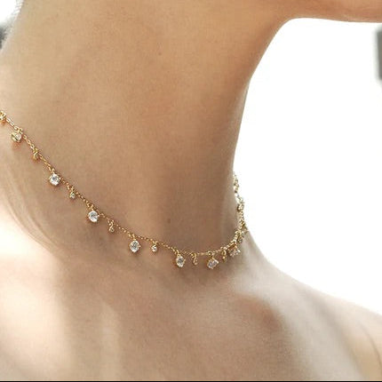 Sprinkles Zircon Adjustable choker