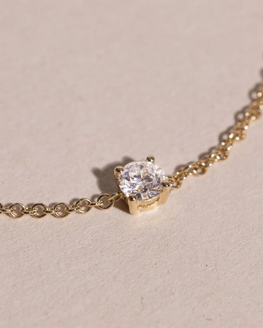 The Serene Solitaire Bracelet