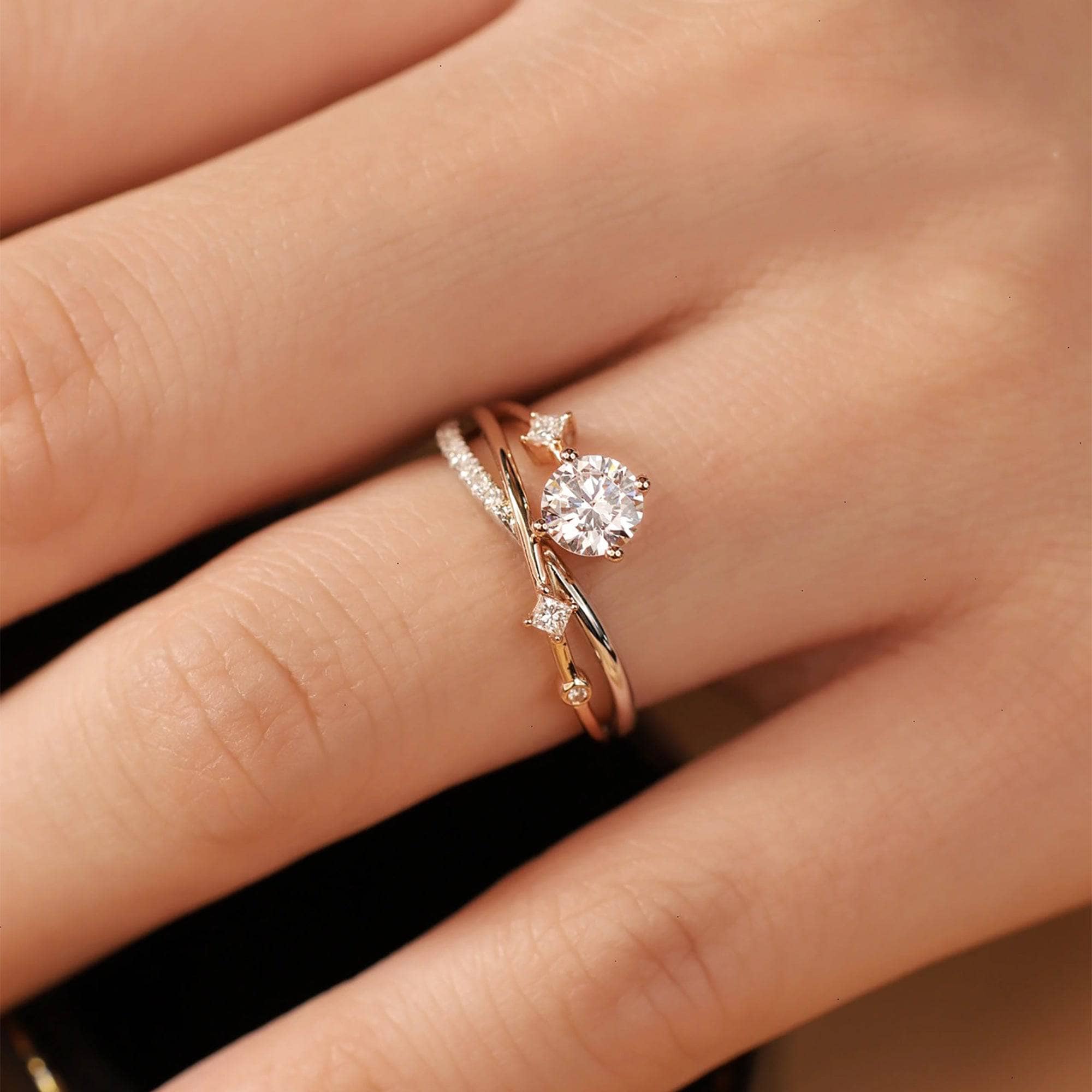 Adorned Hands Zircon Ring - ARTSY SILVER
