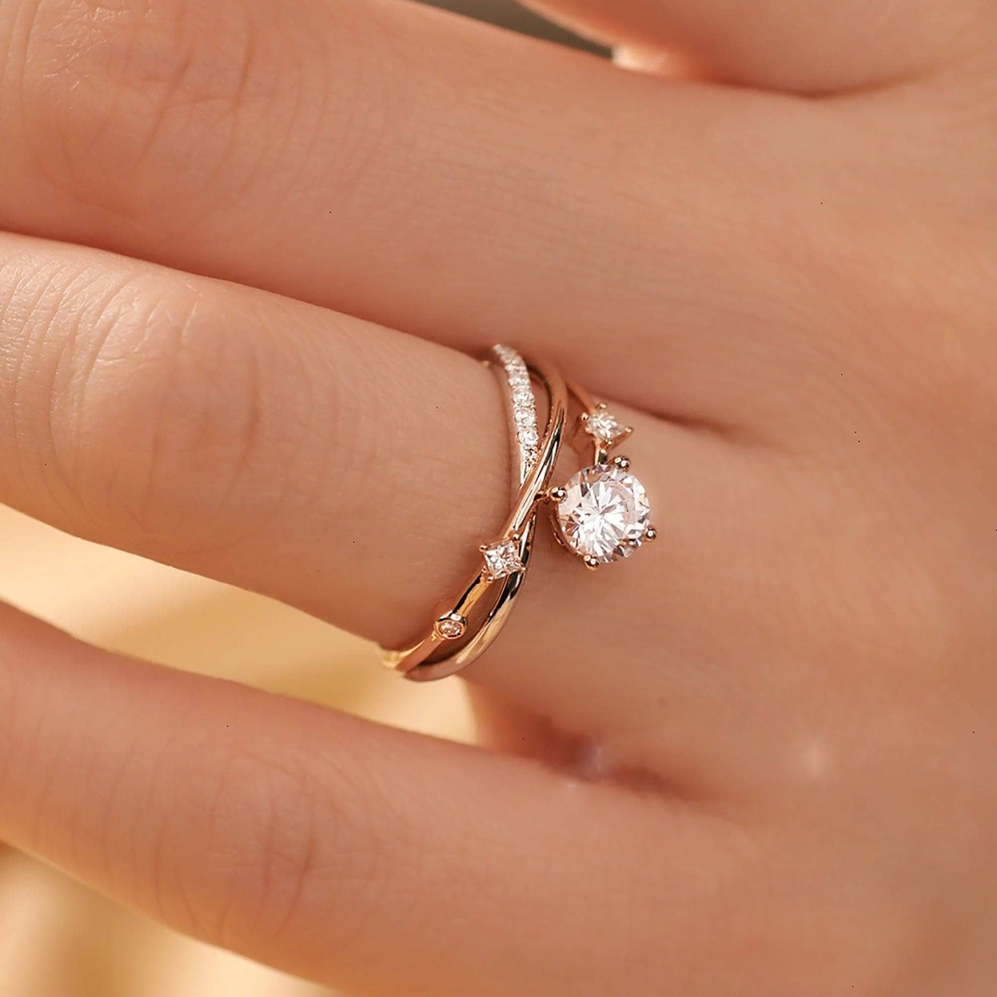Adorned Hands Zircon Ring - ARTSY SILVER
