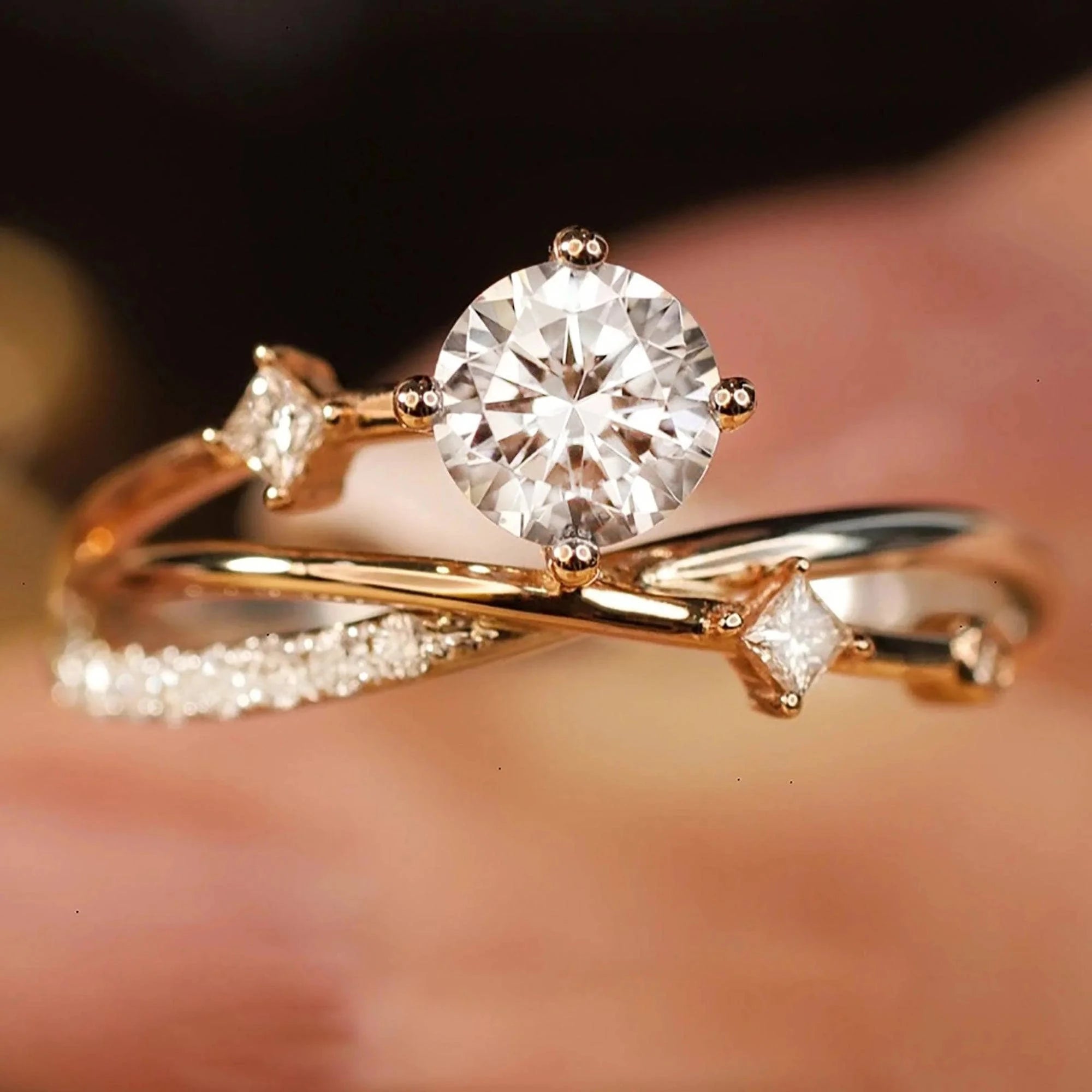 Adorned Hands Zircon Ring - ARTSY SILVER