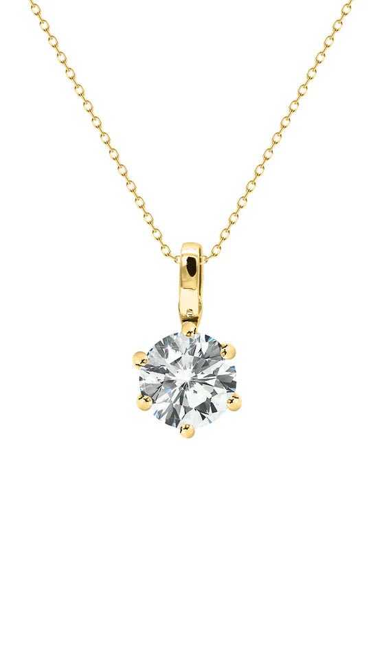 Glacé White Zircon Necklace - ARTSY SILVER