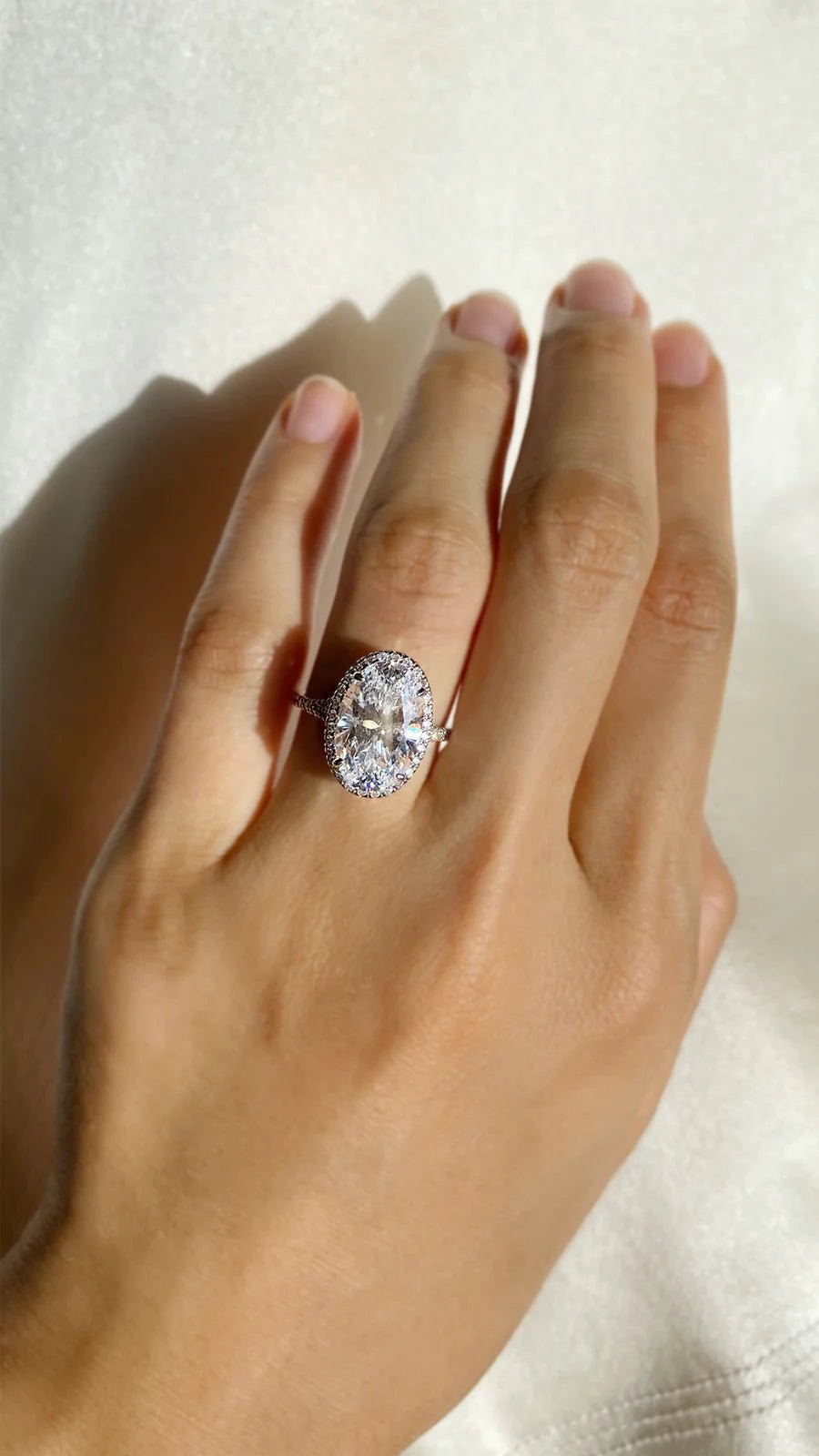 Solitaire White Zircon Ring - ARTSY SILVER