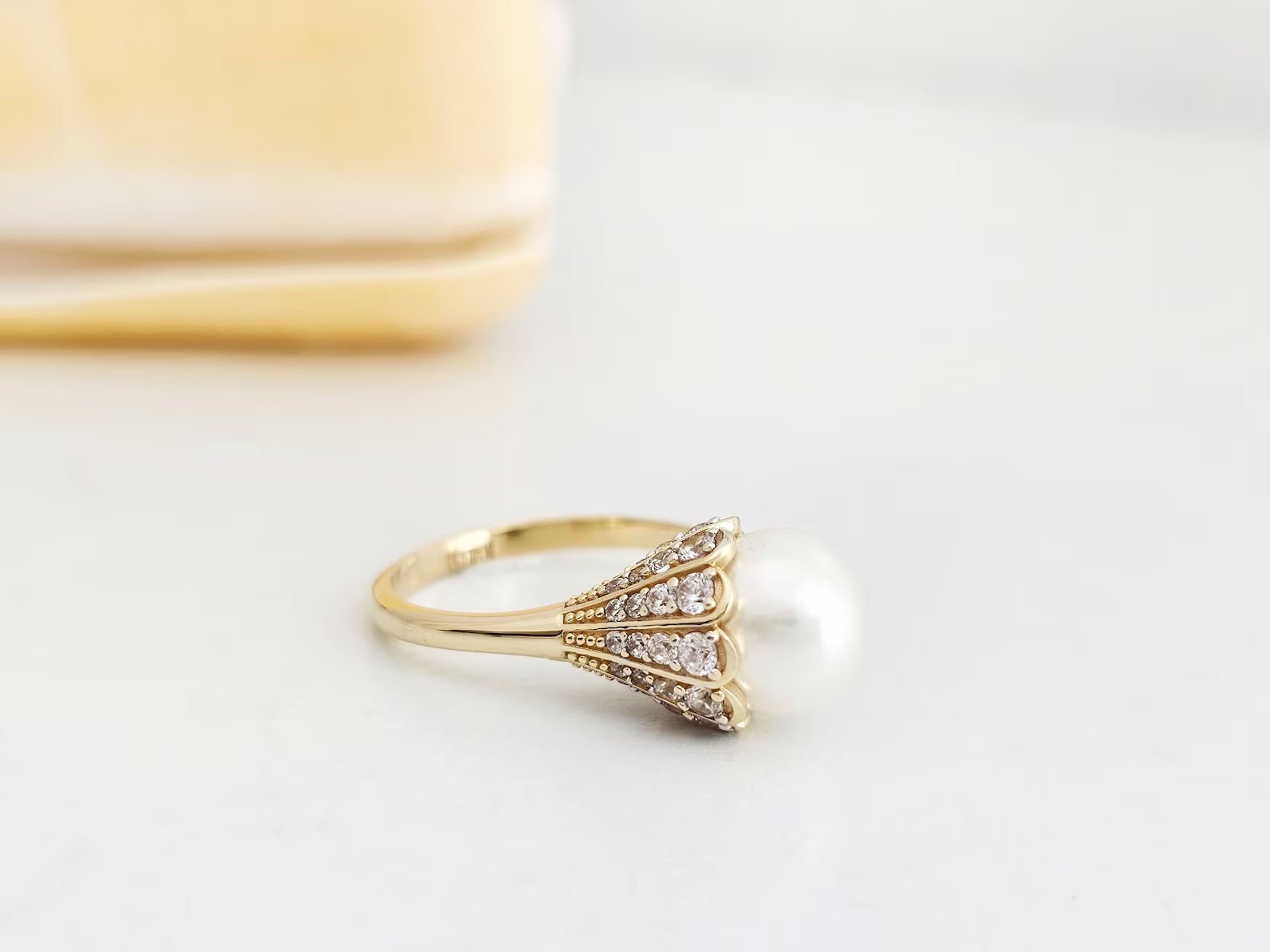Special Day Pearl Ring - ARTSY SILVER