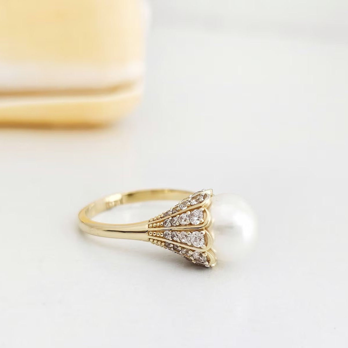 Special Day Pearl Ring - ARTSY SILVER
