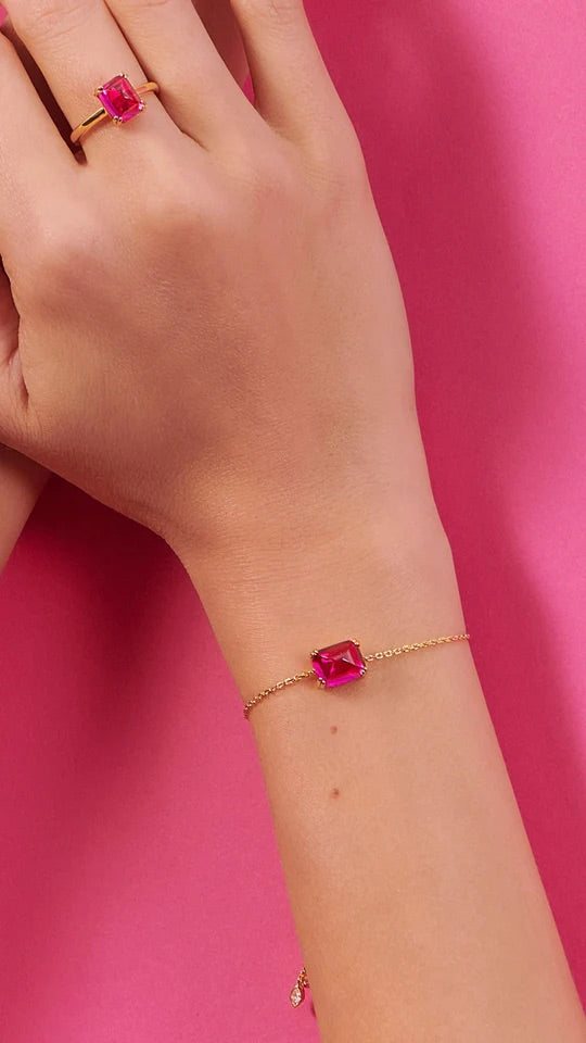 Cherry On Top Ruby Bracelet