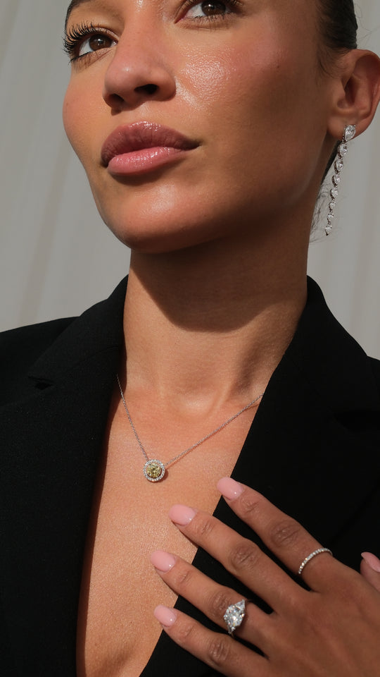 Sweet Dreams Yellow Zircon Necklace