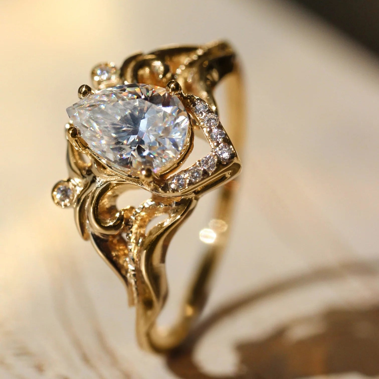 Zircon Glaze Ring - ARTSY SILVER