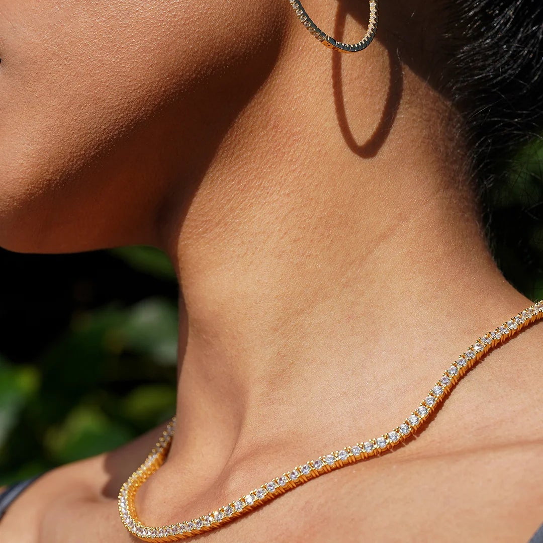 Art Of Dazzle Necklace And Earrings Set - ARTSY SILVER