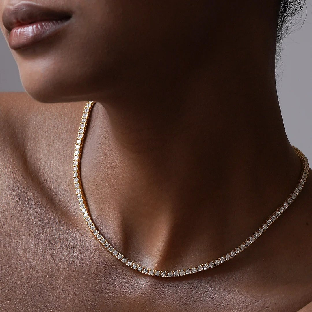 Art Of Dazzle Necklace And Earrings Set - ARTSY SILVER