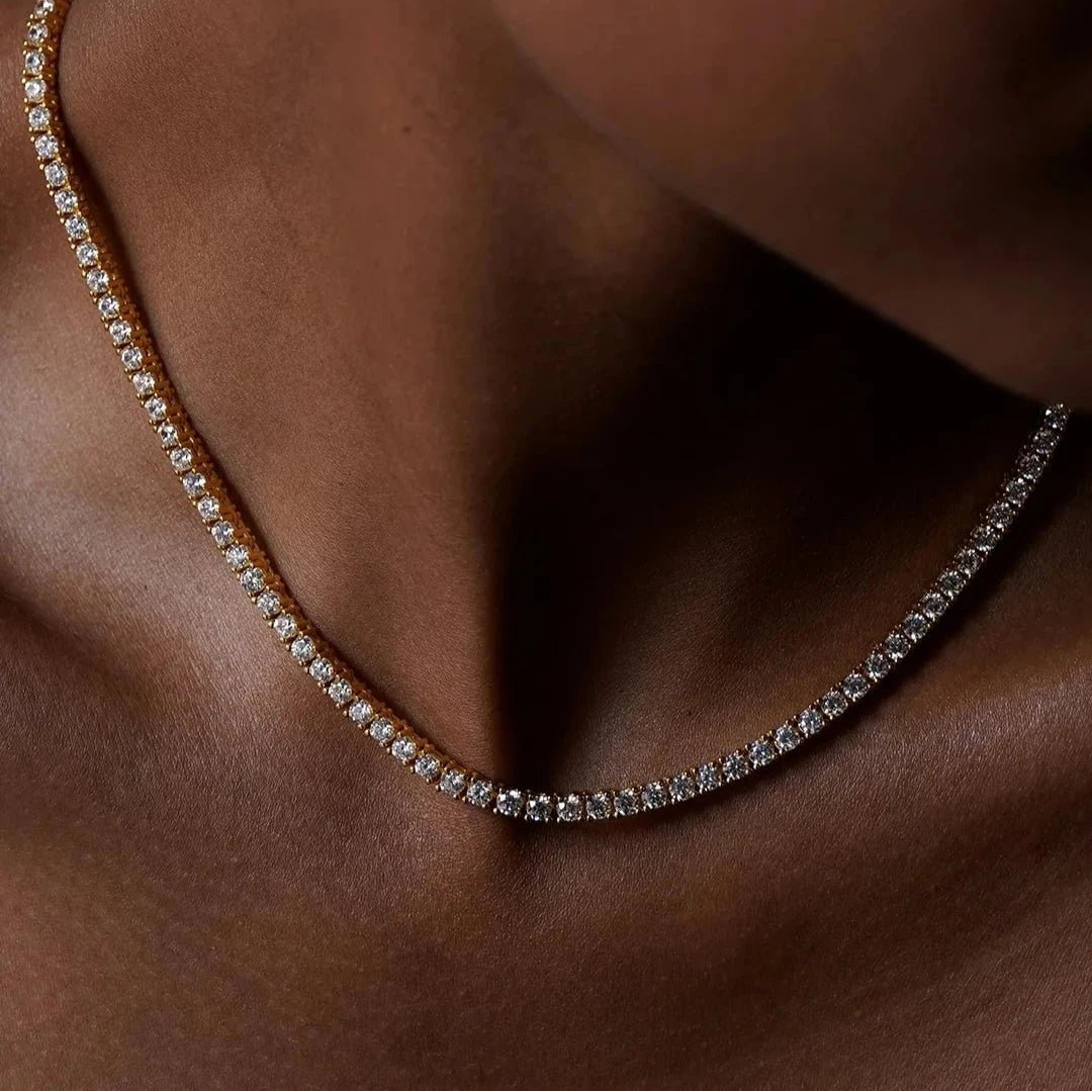 Art Of Dazzle Necklace And Earrings Set - ARTSY SILVER