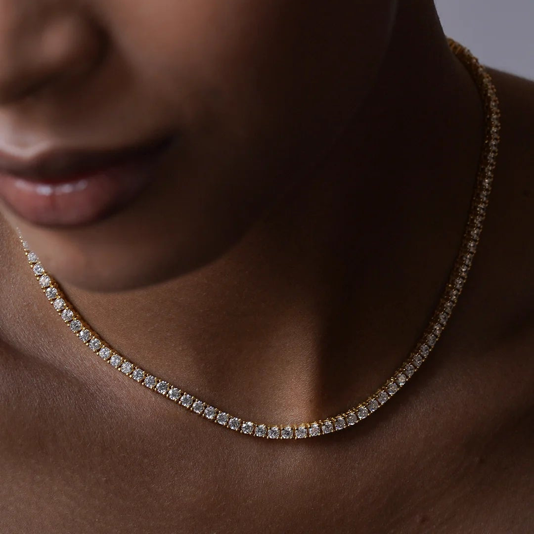 Art Of Dazzle Necklace And Earrings Set - ARTSY SILVER