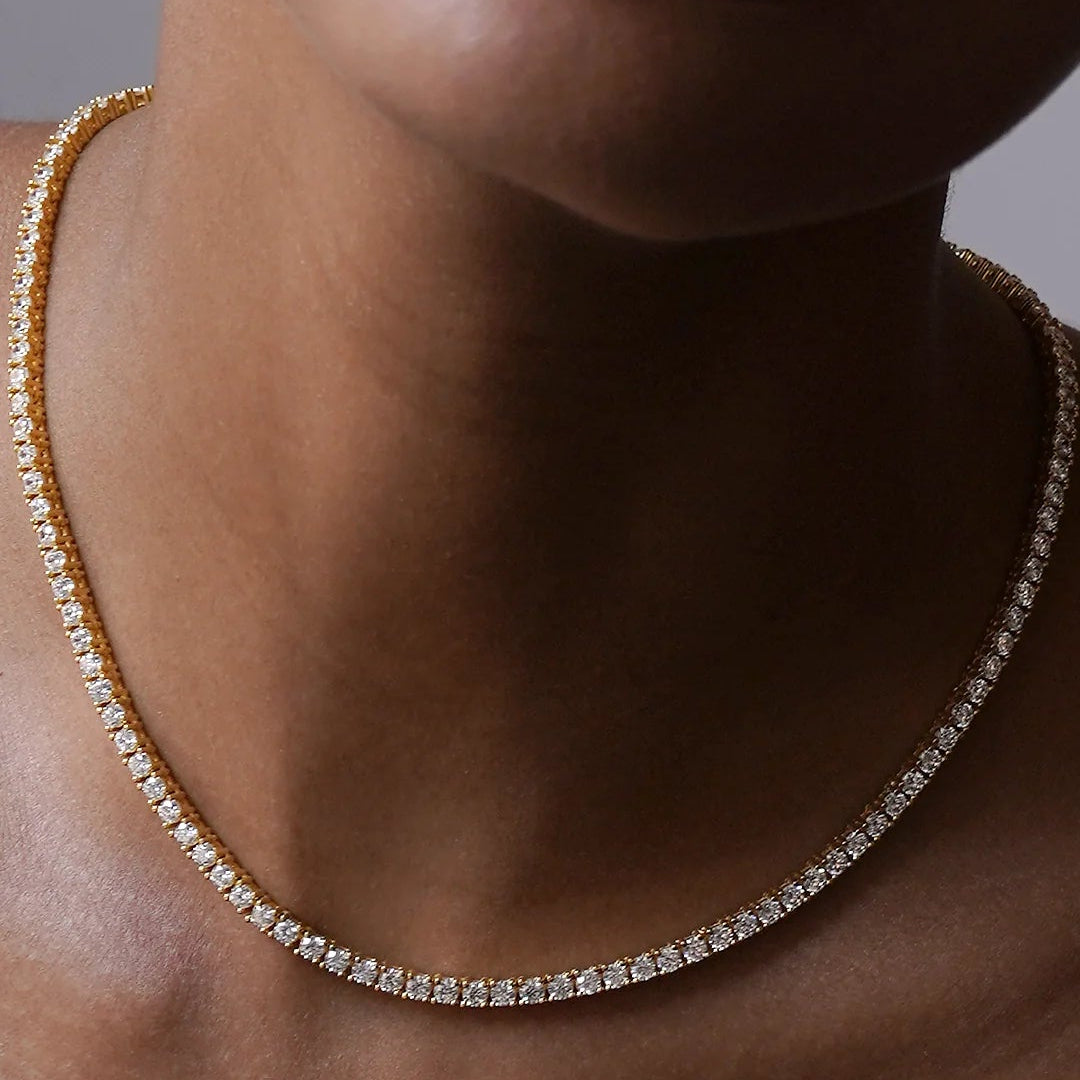 Art Of Dazzle Necklace And Earrings Set - ARTSY SILVER