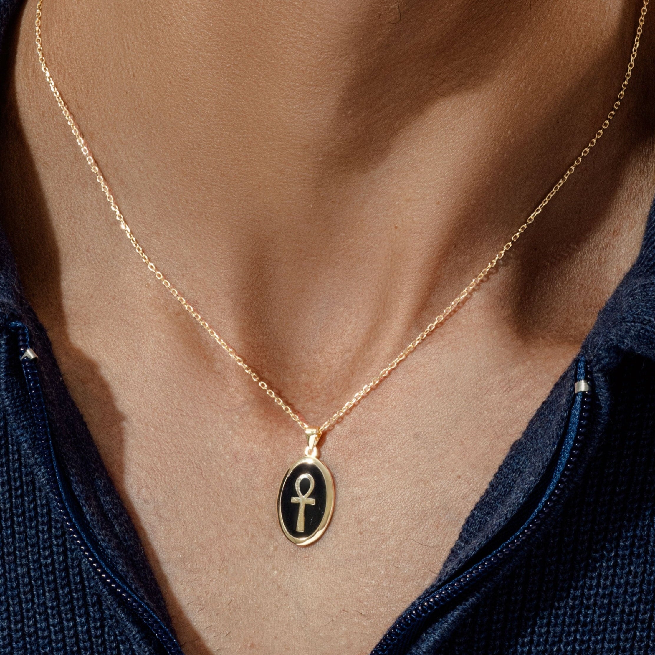 The Key Of Life Medallion Men Necklace