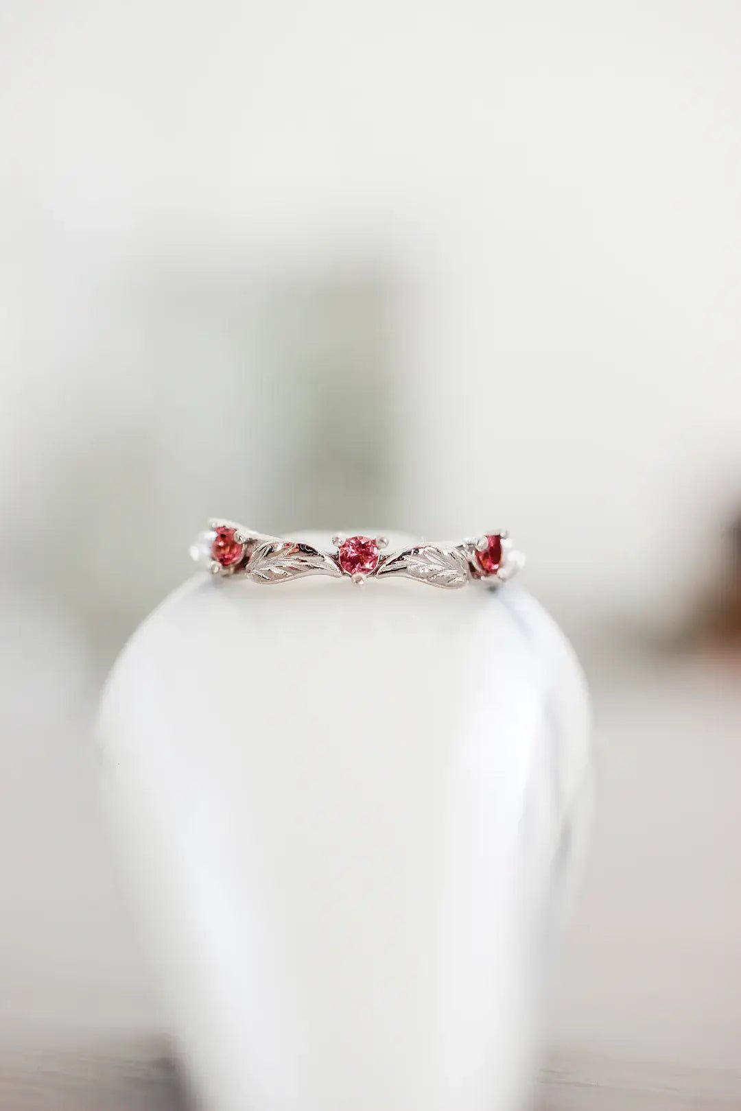 My Only One Pink Stones Ring - ARTSY SILVER