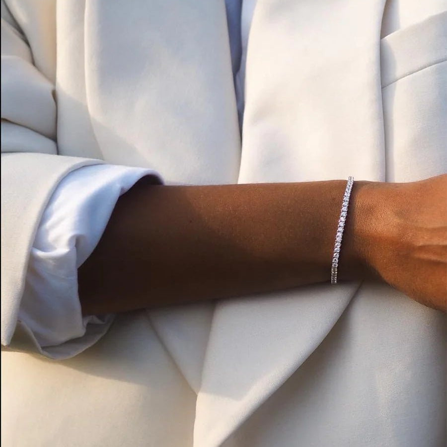 3mm Tennis Bracelet Silver - ARTSY SILVER