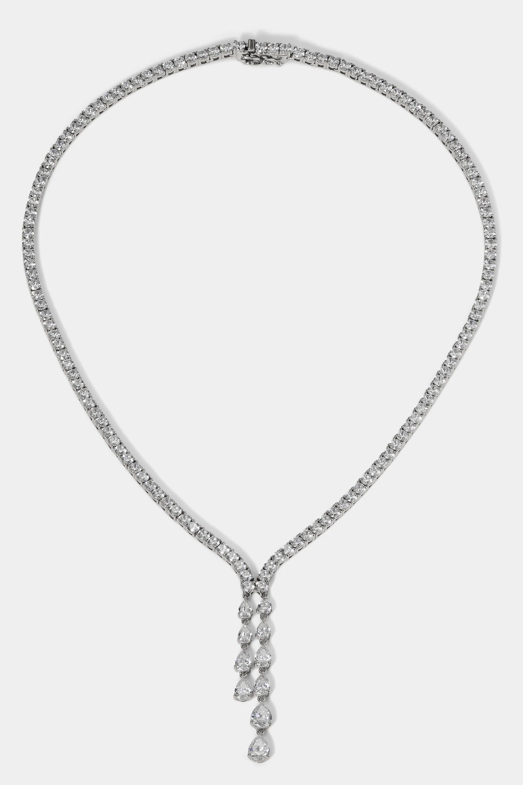 Juliet Lariat Tennis Necklace