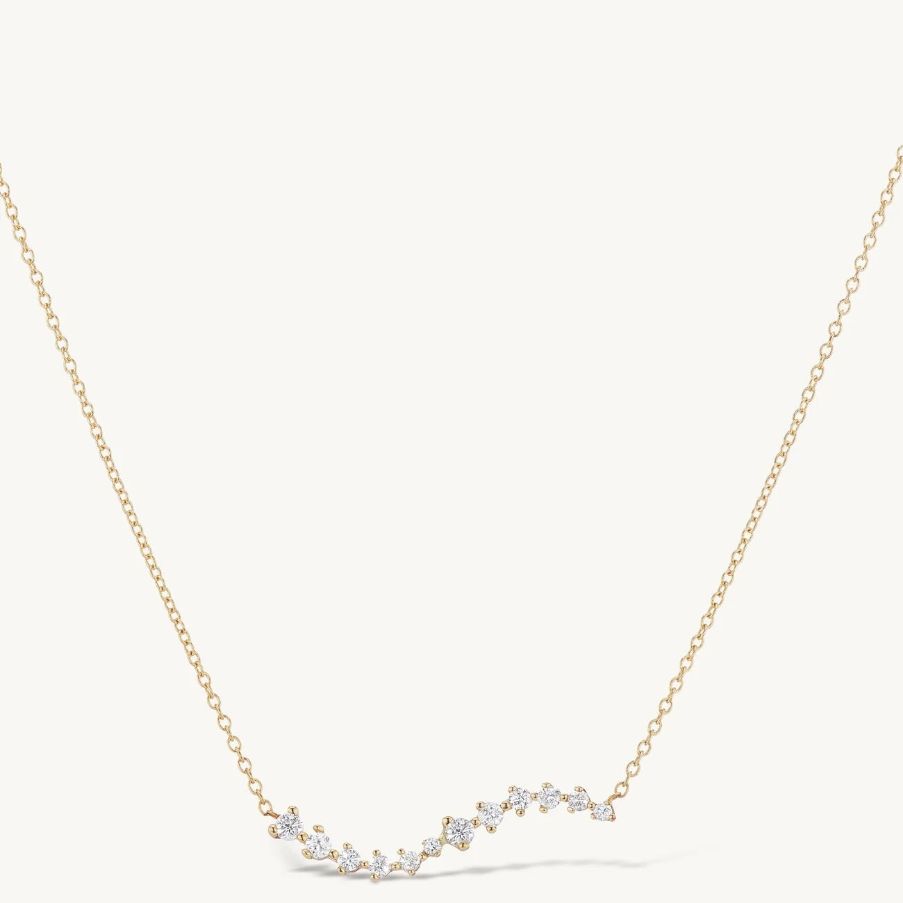 Lowa White Zircon Necklace - ARTSY SILVER