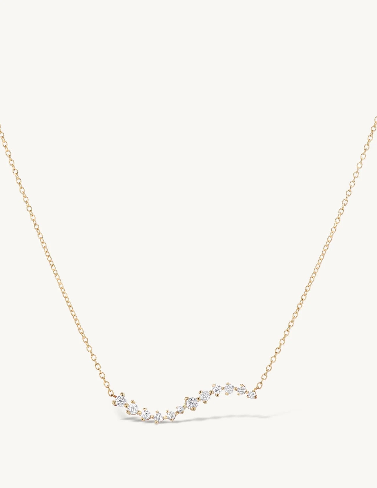 Lowa White Zircon Necklace - ARTSY SILVER