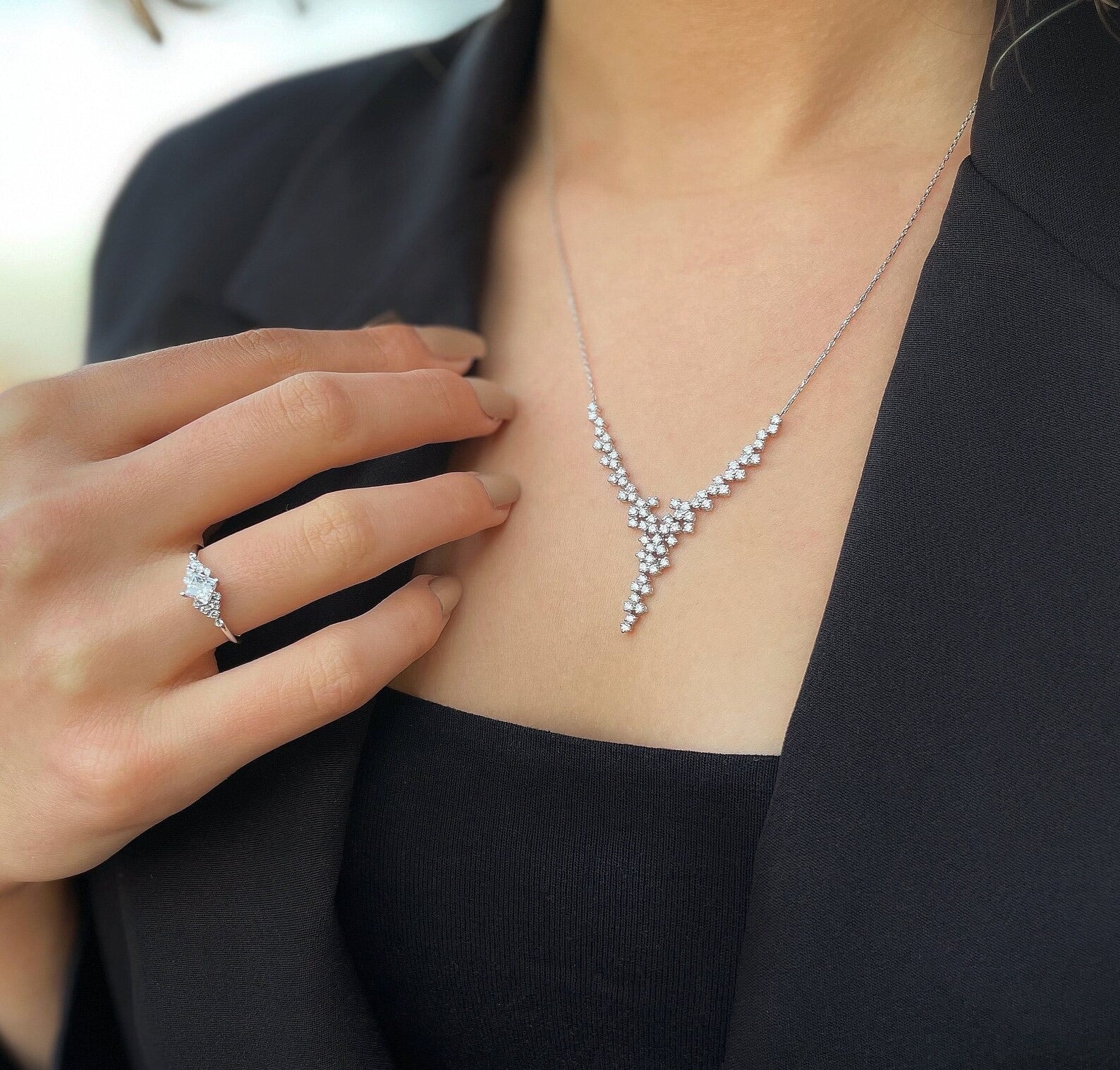 Dakota Y Silver Necklace - ARTSY SILVER