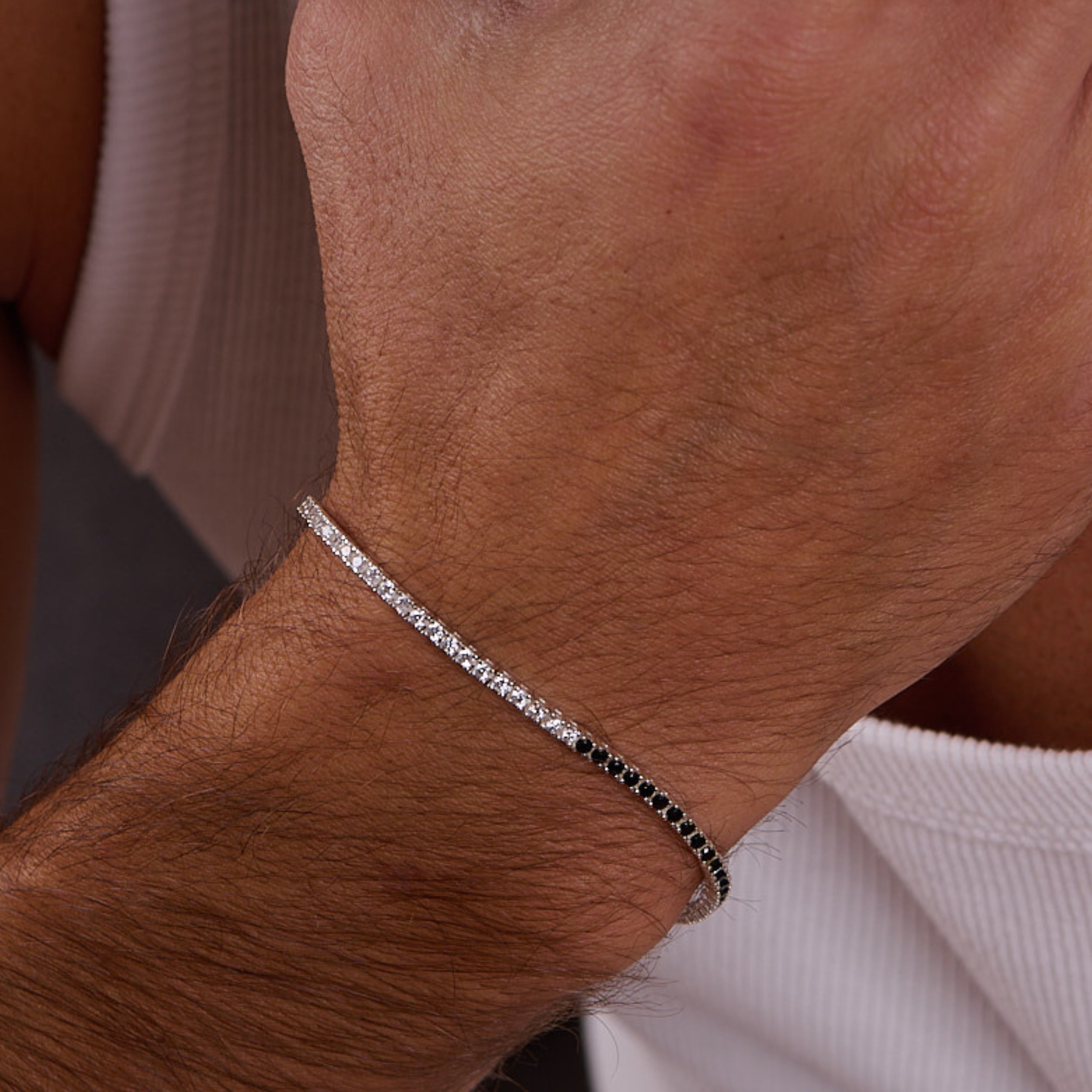 Yin Yang Tennis Bracelet