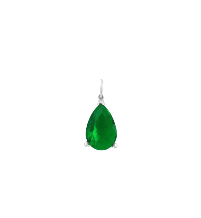 Yoda Green Pear Pendant - ARTSY SILVER