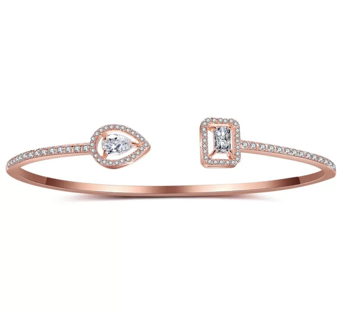 Your Luxe Pick Zircon Bangle - ARTSY SILVER