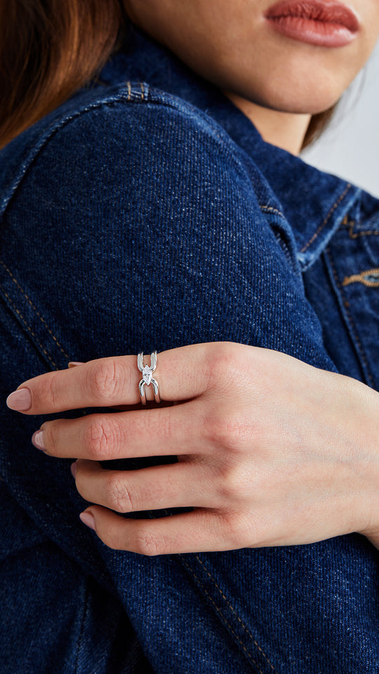 Your Timeless Zircon Gem Silver Ring