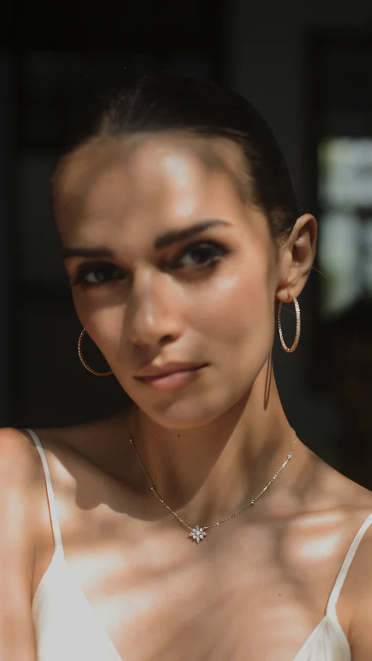 Golden Lilly Flower Necklace